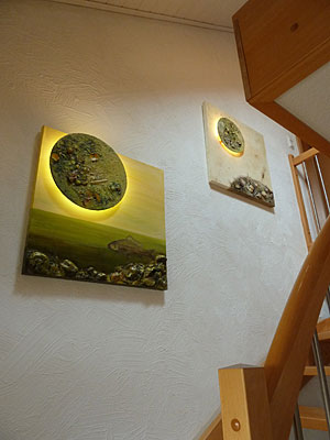 Nachher: Wohnliche Gestaltung mit Lichtgemälden